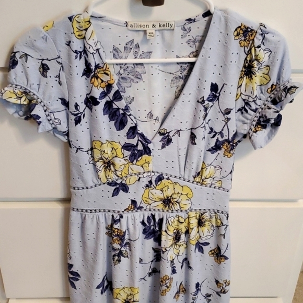 NWOT Dillard's Allison & Kelly Ruffle Fit & Flare Dress - Picture 5 of 12